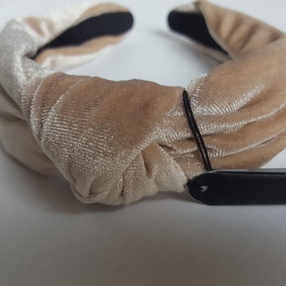 AQUA velvet knot wide headband turban - Picture 6 of 9